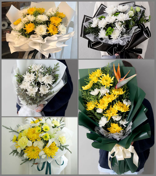 广东湛江市吴川市长岐镇高辣村白事花束代送
